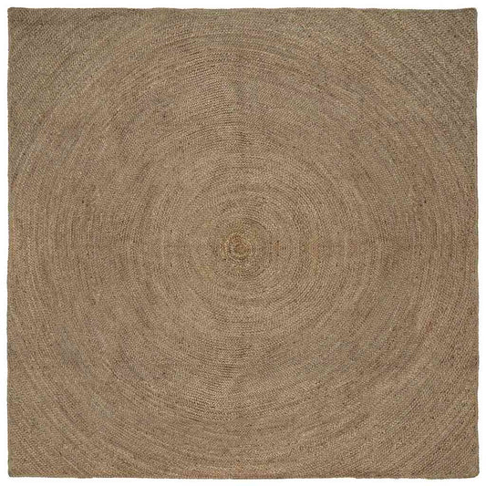 Bereichsteppiche Quadratisch Grau 200 x 200 cm Jute