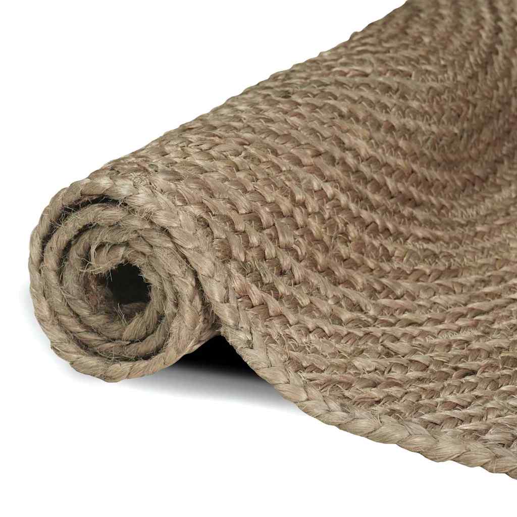 Tapis rectangulaire gris 200 x 290 cm jute