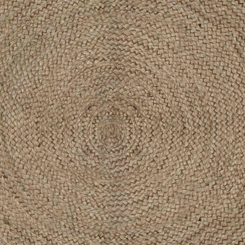 Tapis rectangulaire gris 200 x 290 cm jute