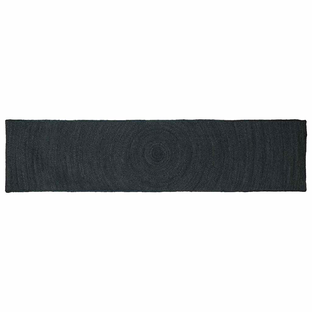 Area Rugs Rectangular Dark Grey 60 x 200 cm Jute