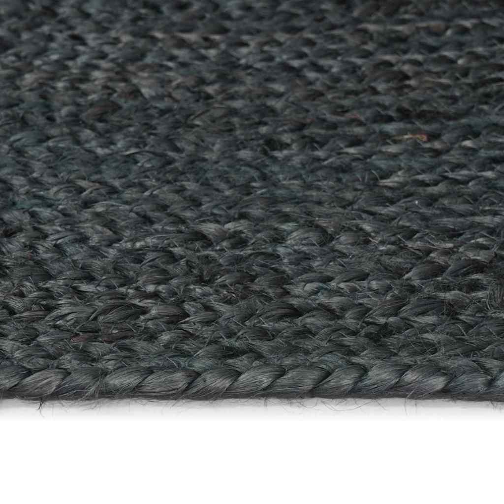 Area Rugs Rectangular Dark Grey 80 x 150 cm Jute