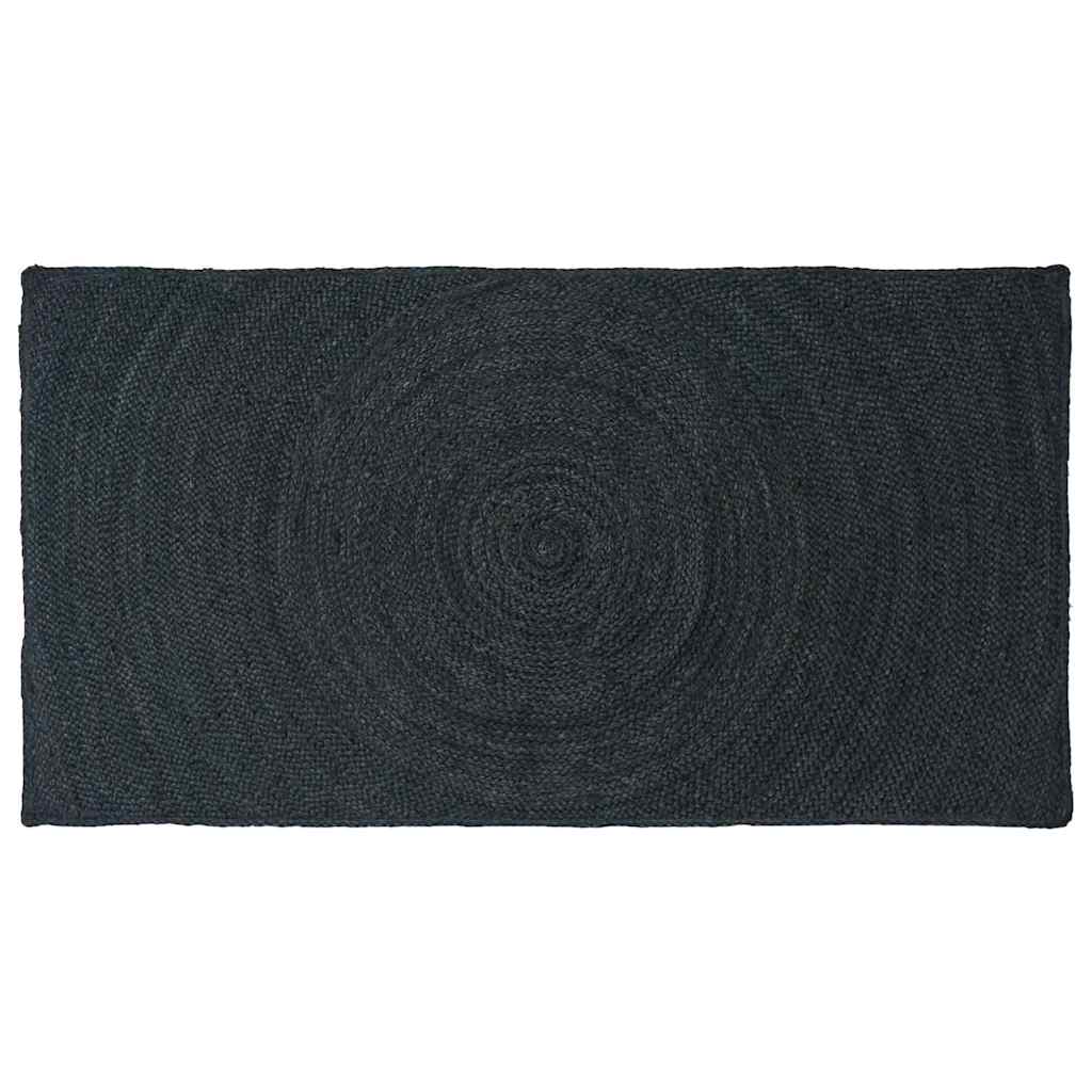 Area Rugs Rectangular Dark Grey 80 x 150 cm Jute