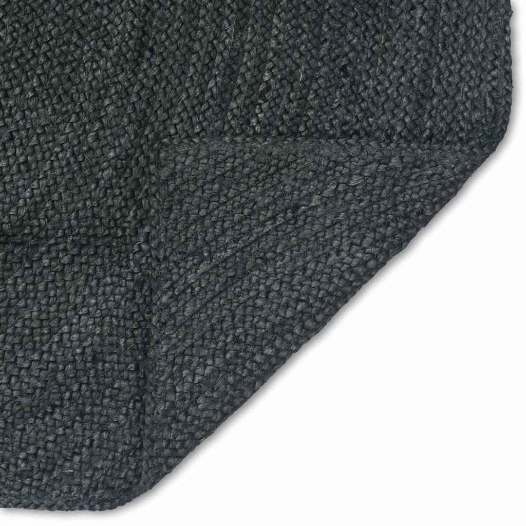 Area Rugs Rectangular Dark Gray 120 x 170 cm Jute