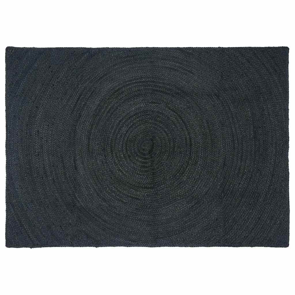 Area Rugs Rectangular Dark Gray 120 x 170 cm Jute