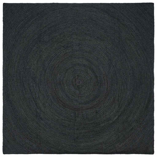 Bereichsteppiche Quadratisch Dunkelgrau 240 x 240 cm Jute