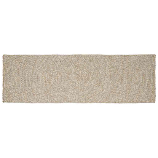 Bereichsteppiche Natürlich und Weiß 60 x 250 cm Jute