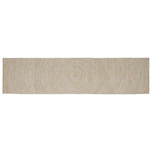 Bereichsteppiche Natürlich und Weiß 80 x 400 cm Jute