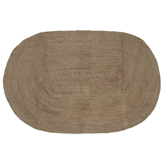 Bereichsteppiche Oval Grau 205 x 305 cm Jute