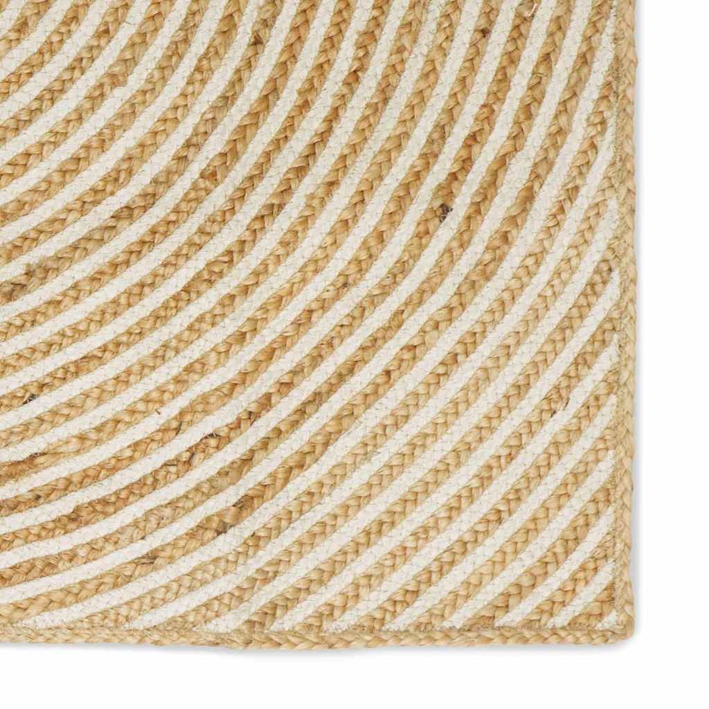 Teppich Natürlich und Weiß 60 x 250 cm Jute