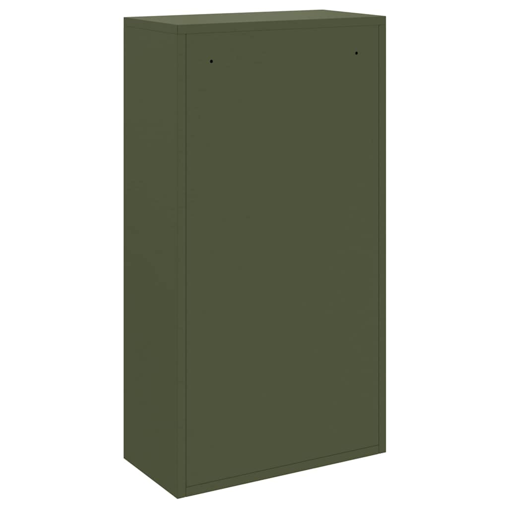 Package Drop Box with Storage Olive Green 44 x 22 x 82 cm Steel