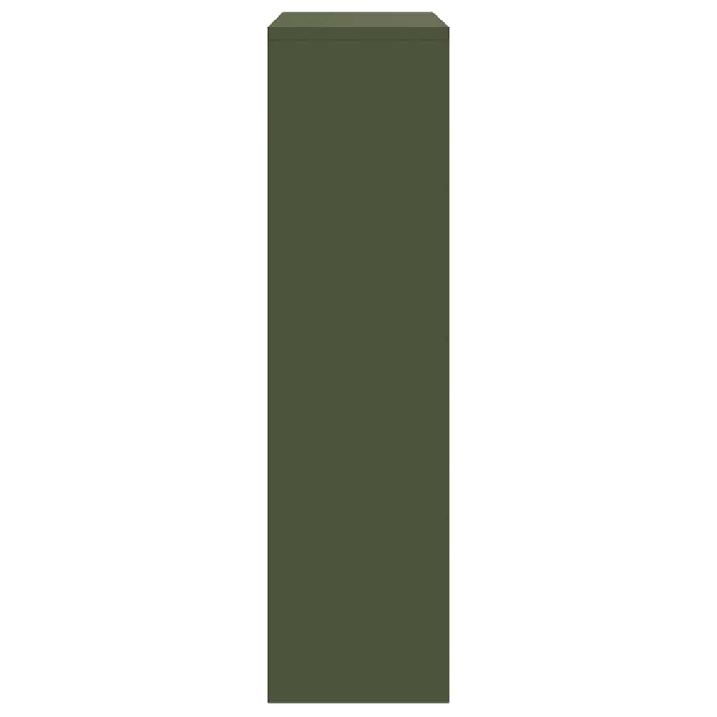 Package Drop Box with Storage Olive Green 44 x 22 x 82 cm Steel