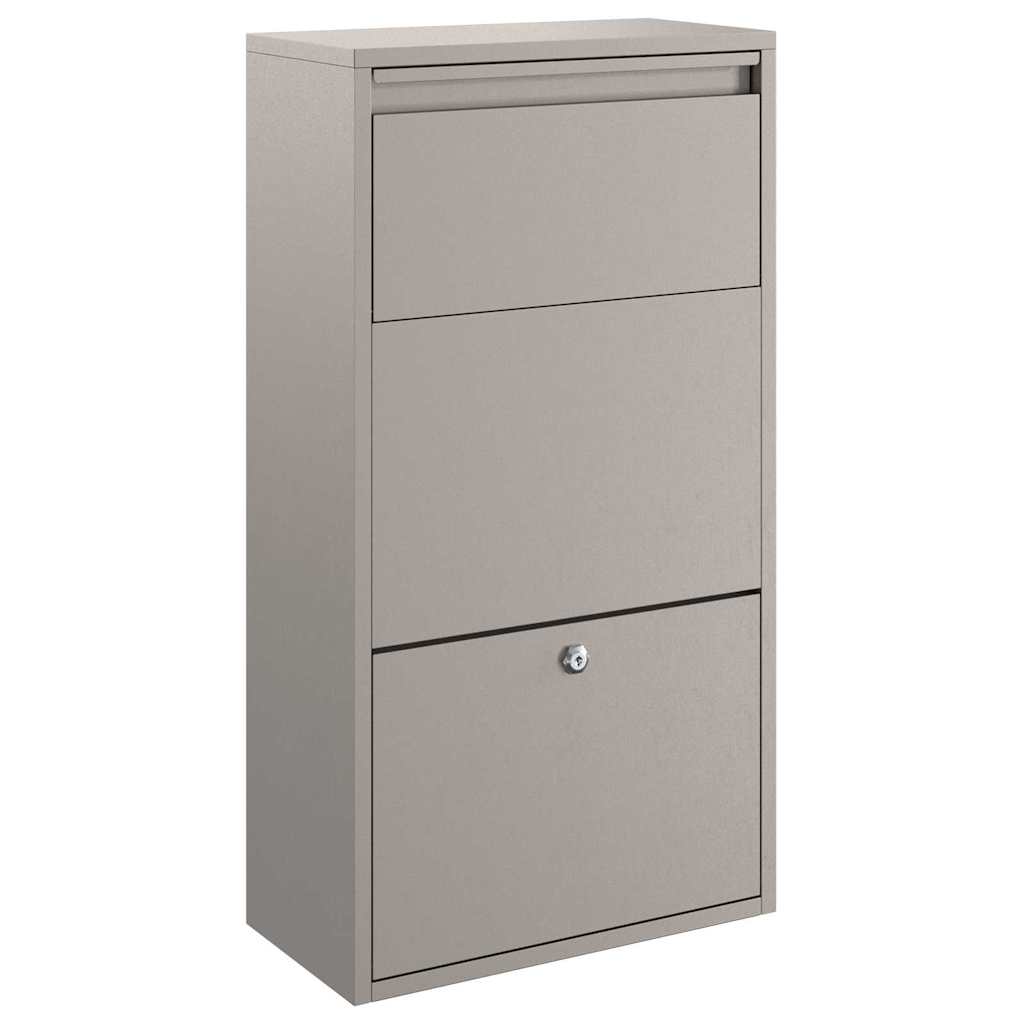 Boîte de dépôt de colis avec porte Rouille 44 x 22 x 82 cm Acier résistant aux intempéries