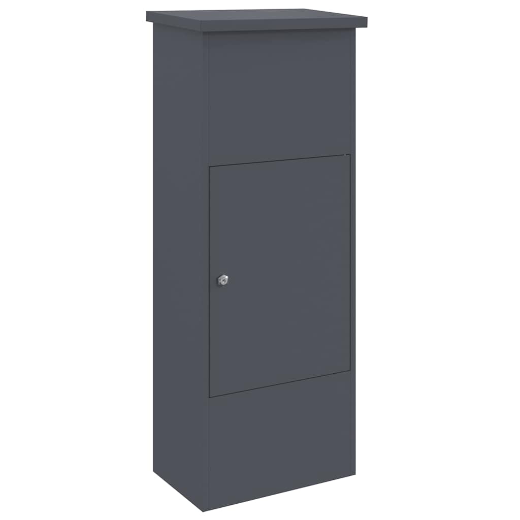 Paketdrop-Box mit Speicher Anthrazit 44,5 x 29 x 110,5 cm Stahl