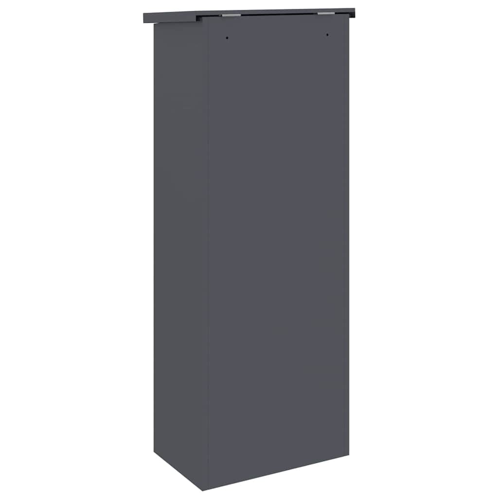 Paketdrop-Box mit Speicher Anthrazit 44,5 x 29 x 110,5 cm Stahl