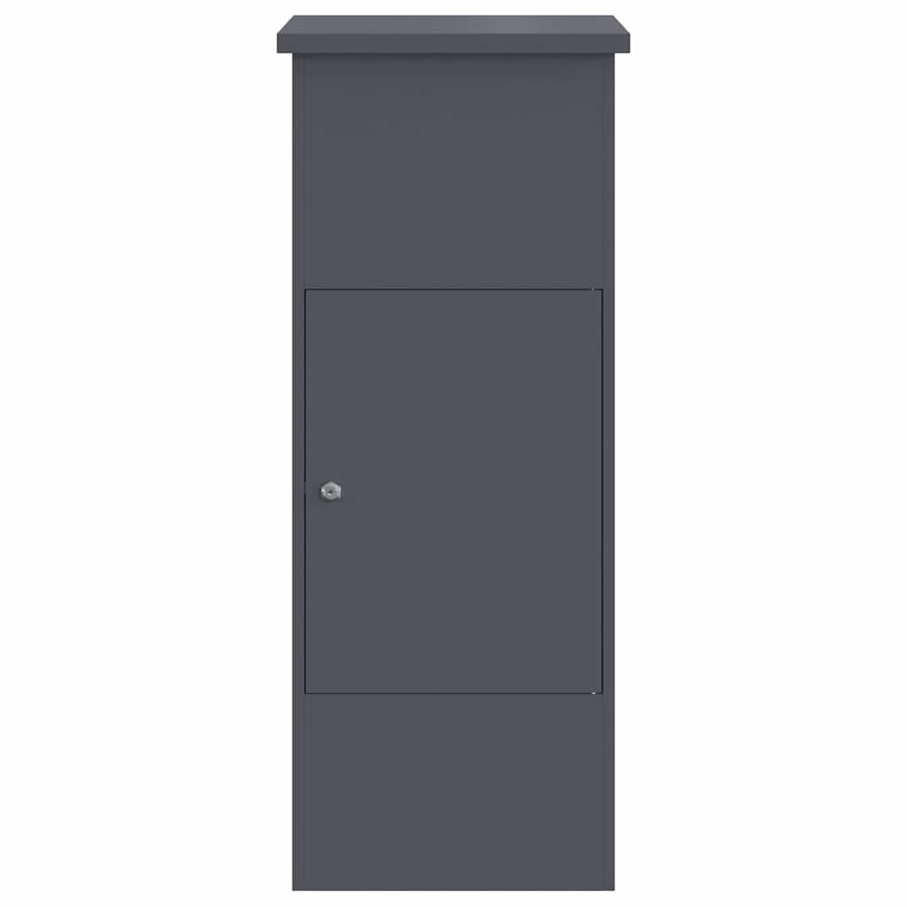 Paketdrop-Box mit Speicher Anthrazit 44,5 x 29 x 110,5 cm Stahl