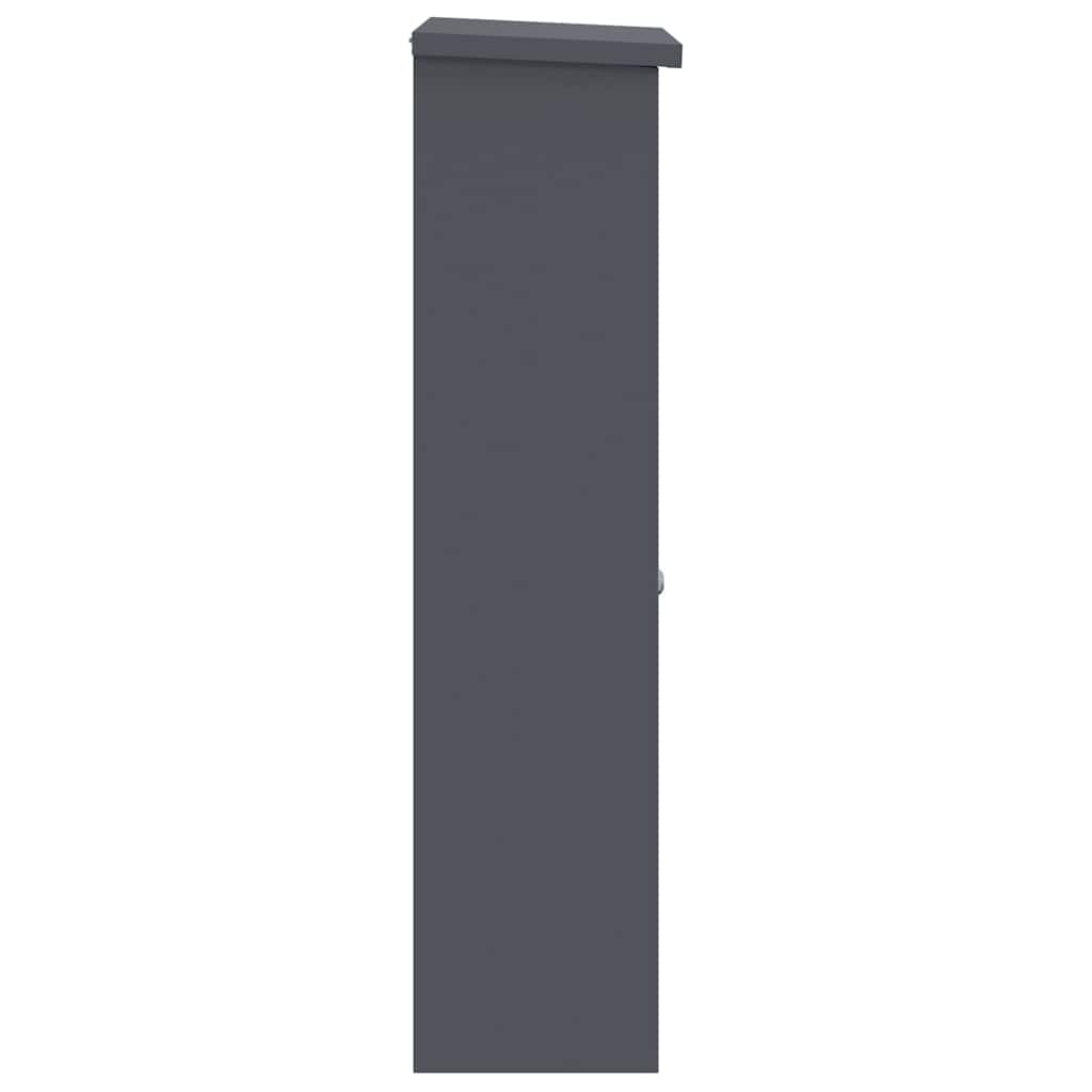 Paketdrop-Box mit Speicher Anthrazit 44,5 x 29 x 110,5 cm Stahl