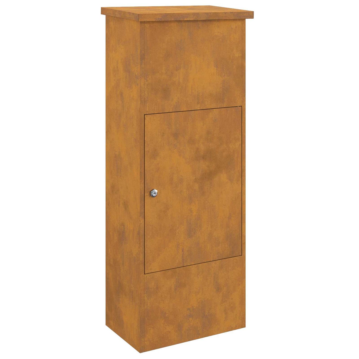 Parcel drop box Rusty 44.5 x 29 x 110.5 cm Weatherproof steel