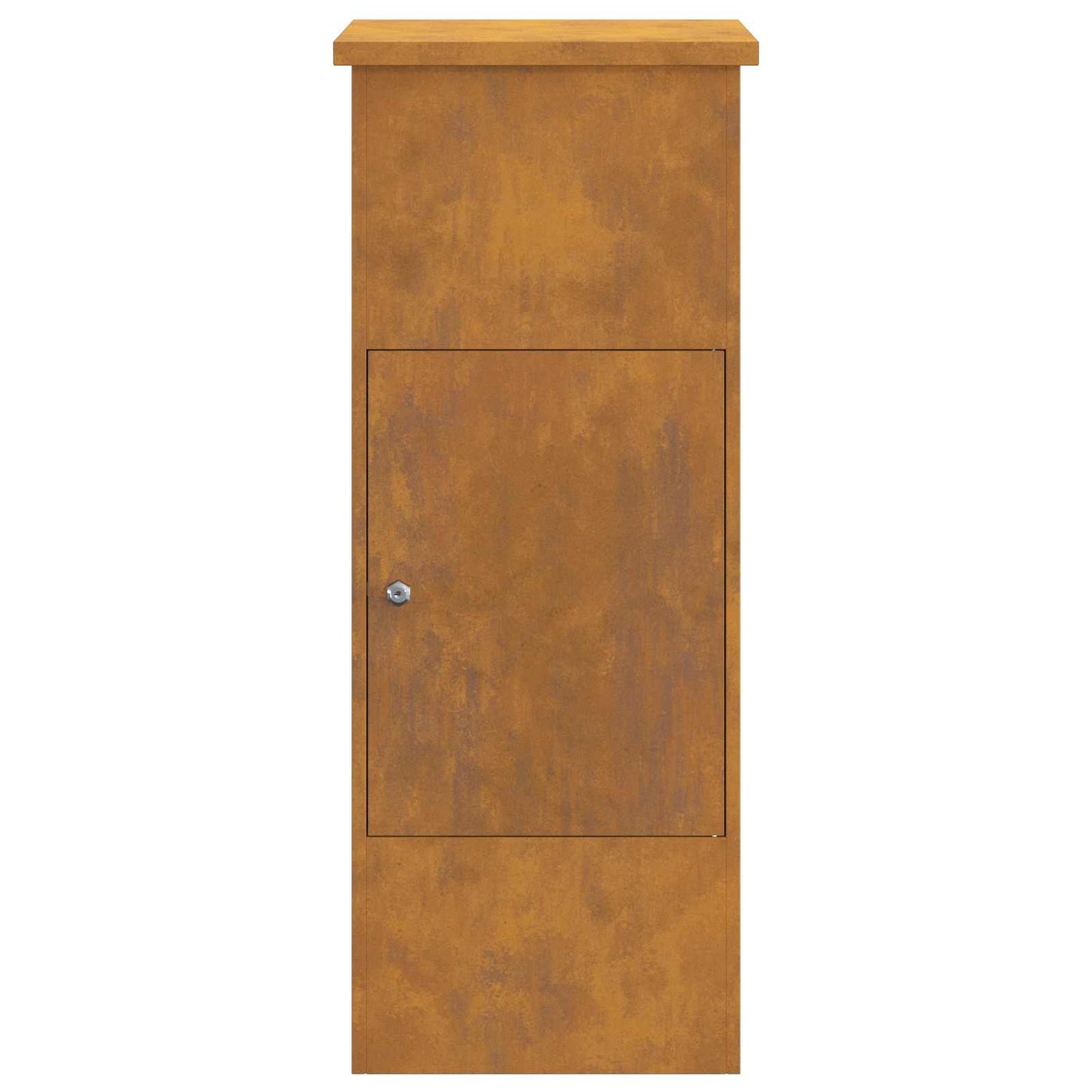 Parcel drop box Rusty 44.5 x 29 x 110.5 cm Weatherproof steel
