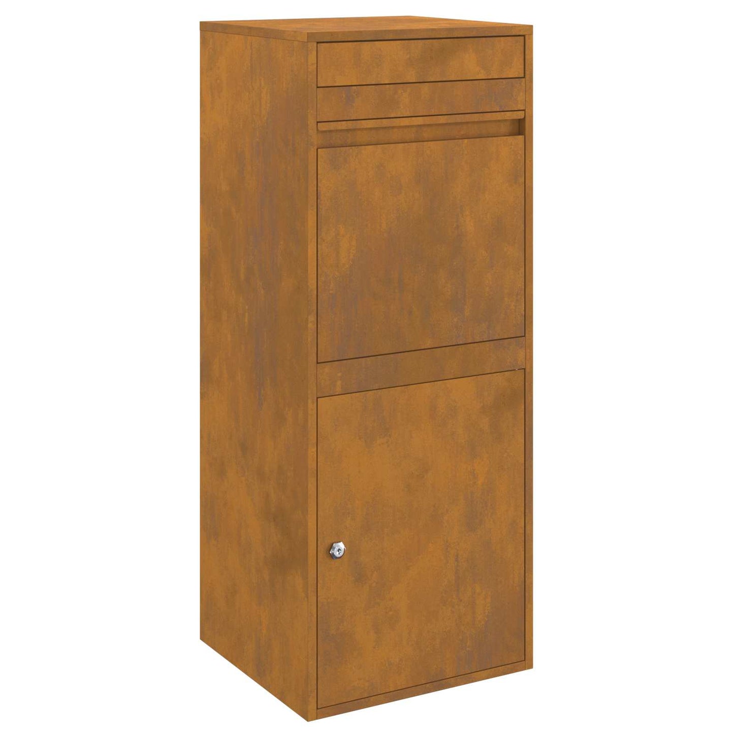 Paketdrop-Box mit Tür Rostig 41 x 38 x 103 cm Wetterfeststahl