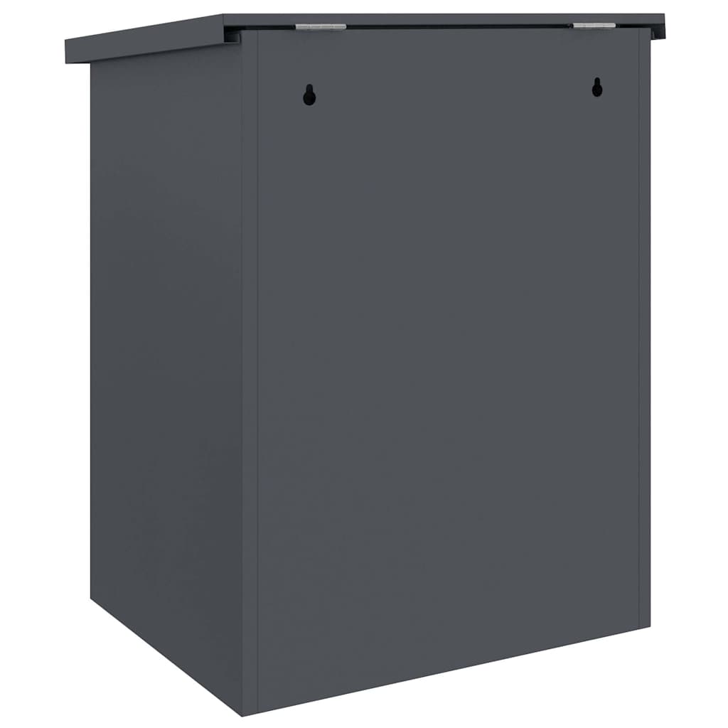 Boîte de dépôt de colis avec rangement Anthracite 47,5 x 38 x 59 cm Acier