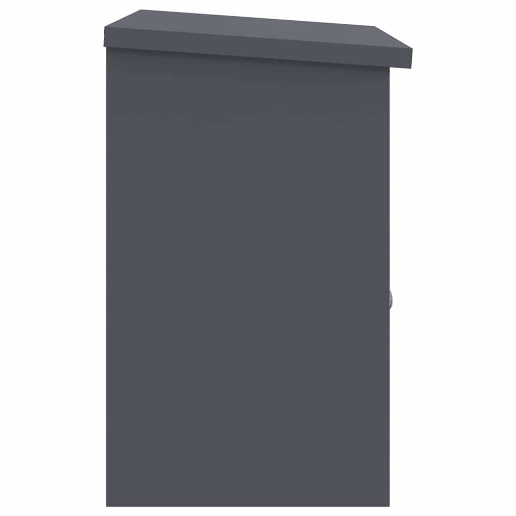 Boîte de dépôt de colis avec rangement Anthracite 47,5 x 38 x 59 cm Acier