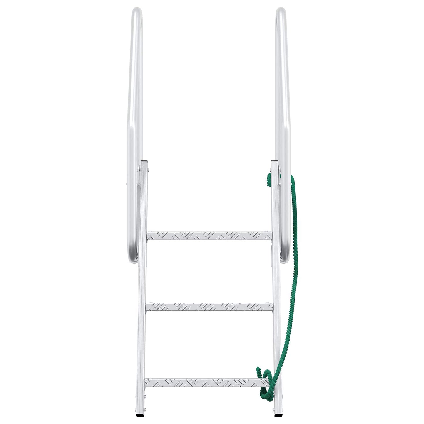 3-Step Dock Ladder Silver 58 x 77 x 144 cm Aluminum