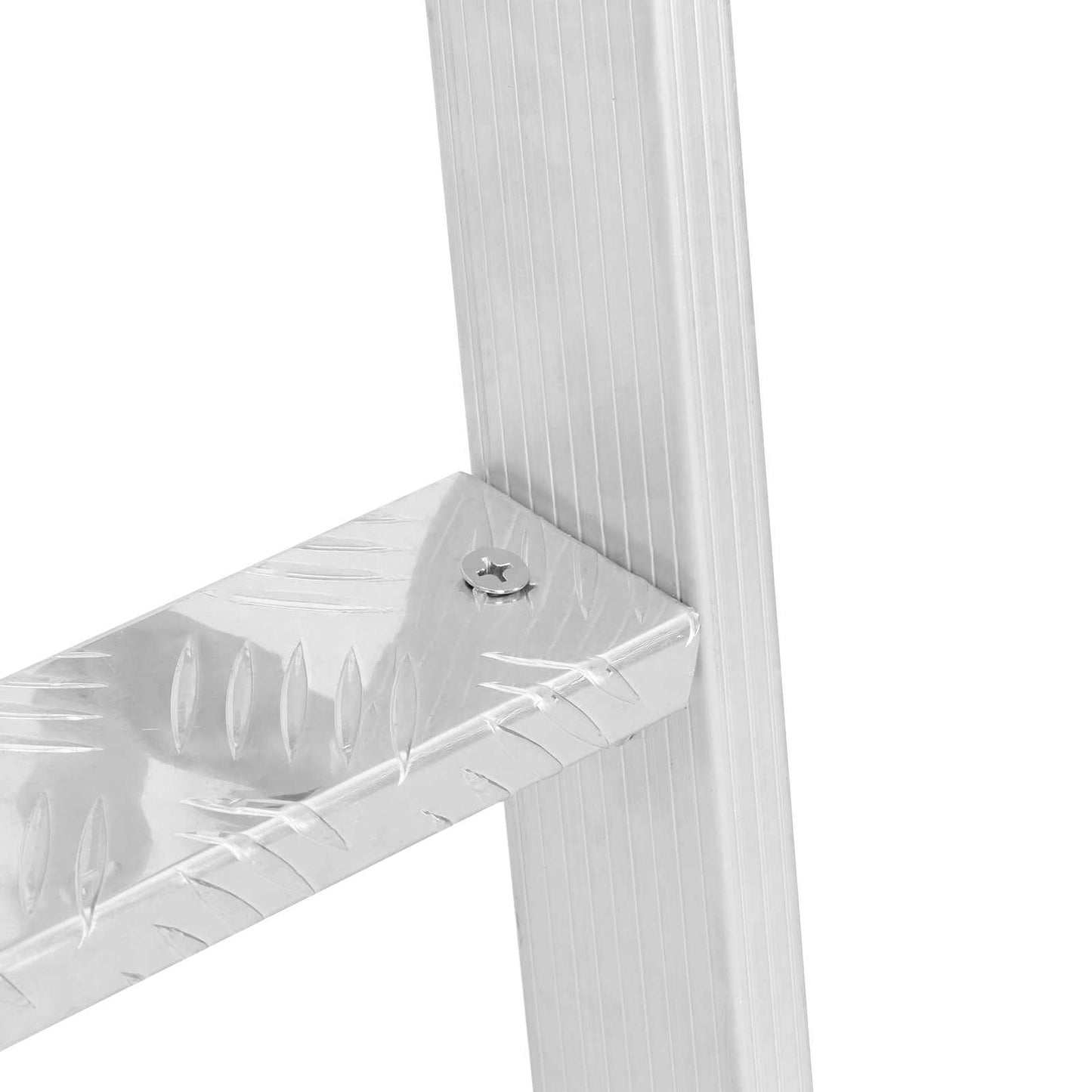 4-Stufen Dockleiter Silber 58 x 77 x 166 cm Aluminium