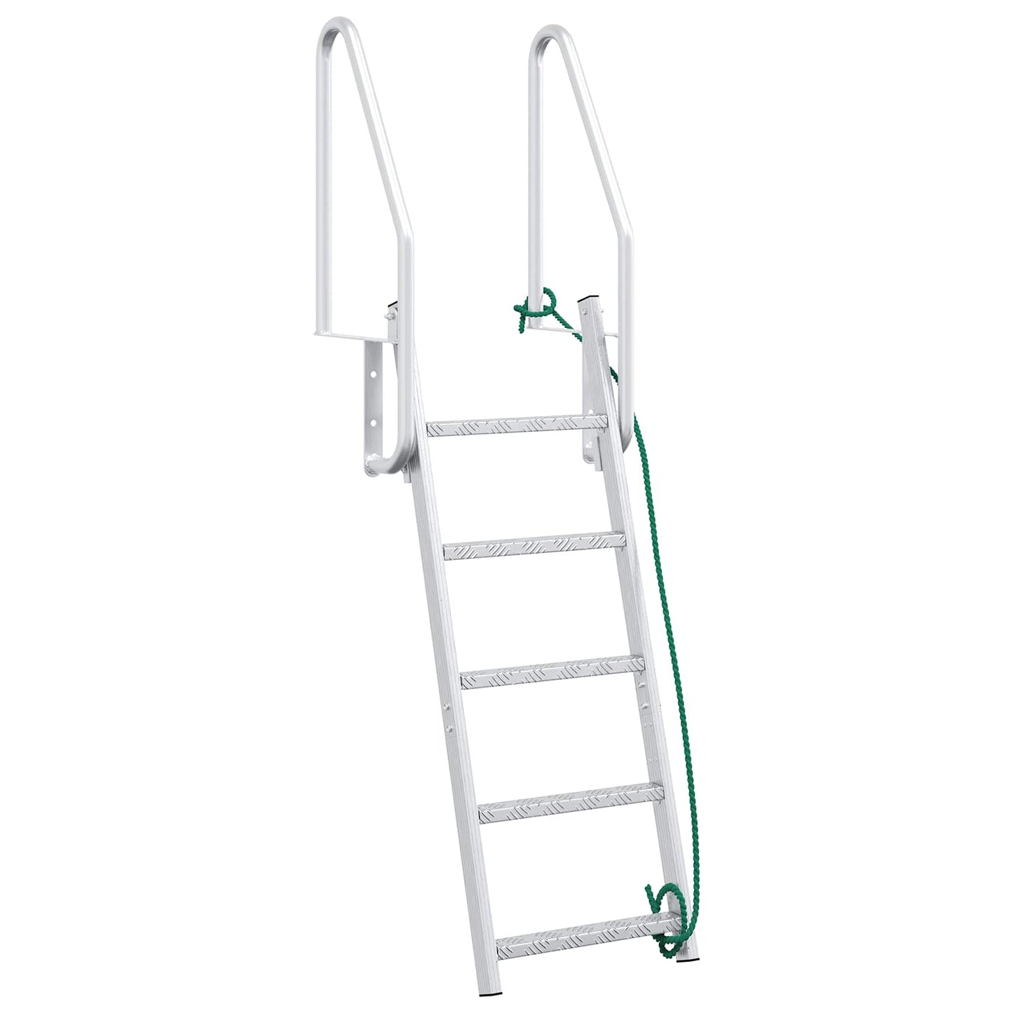 5-Step Dock Ladder Silver 58 x 77 x 191 cm Aluminum