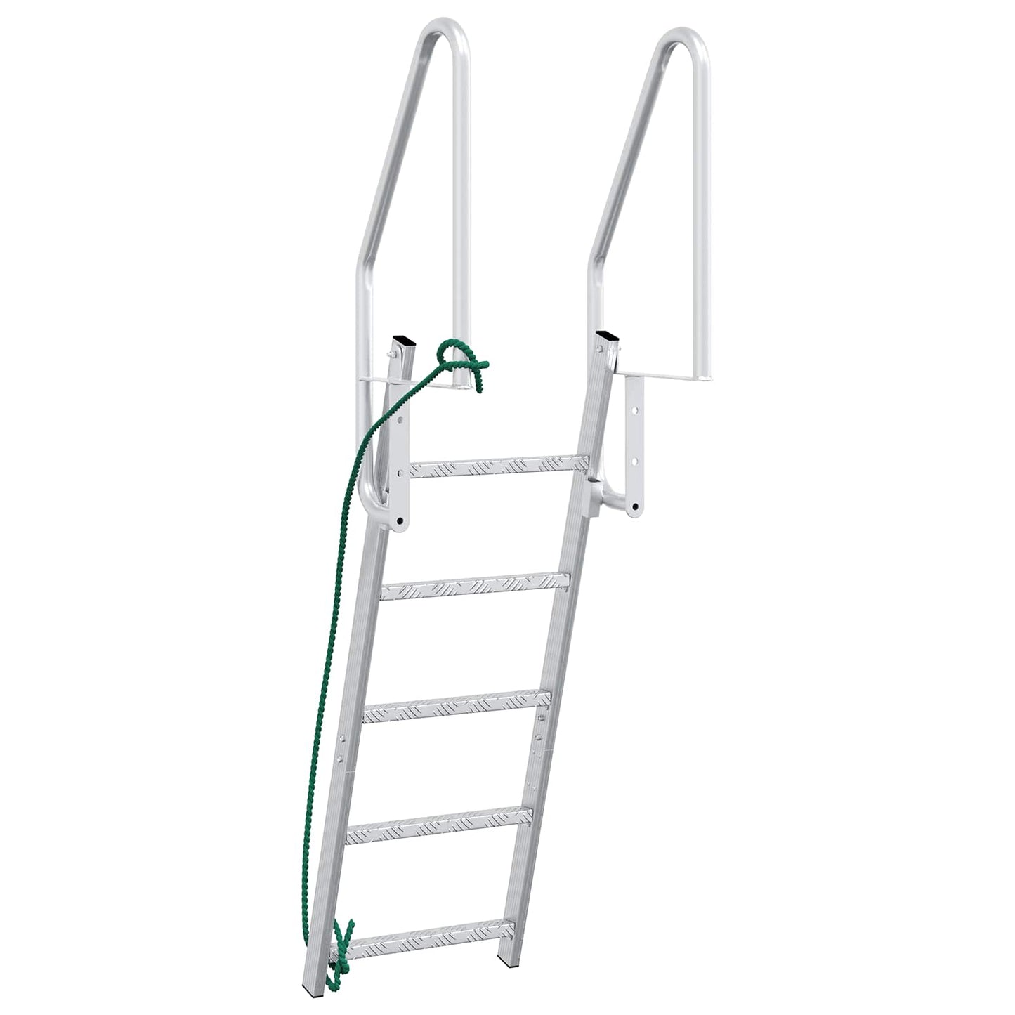 5-Step Dock Ladder Silver 58 x 77 x 191 cm Aluminum