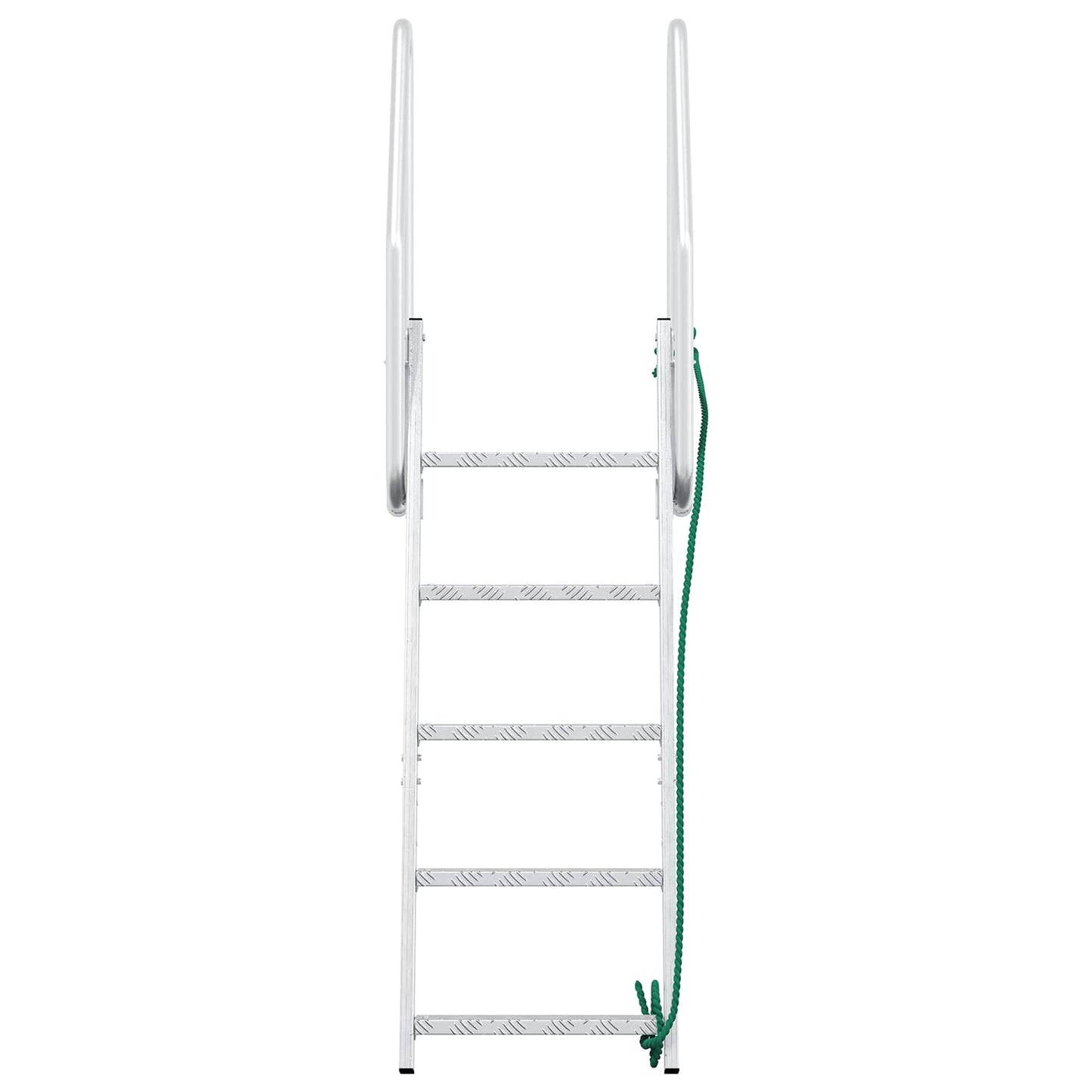 5-Step Dock Ladder Silver 58 x 77 x 191 cm Aluminum