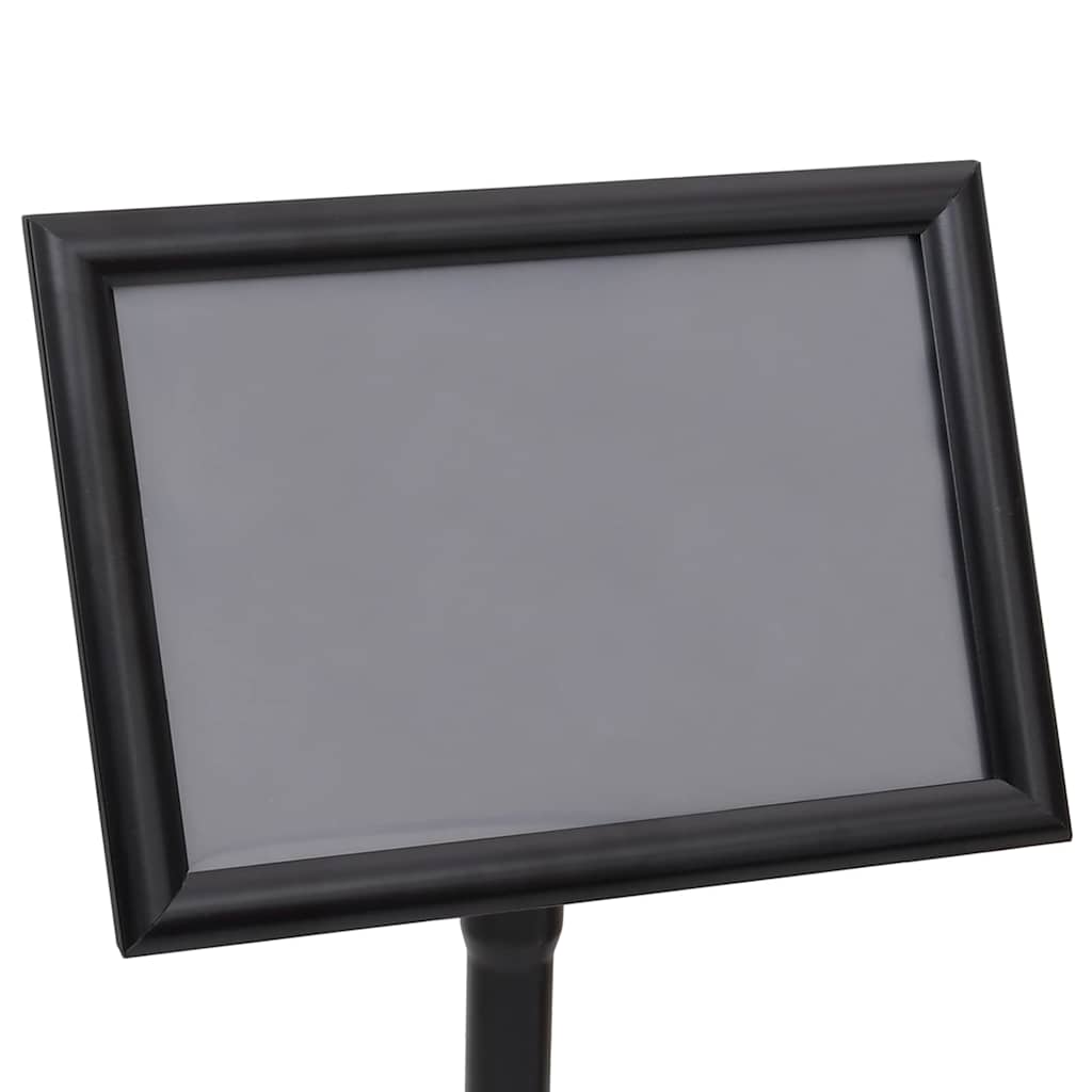 Plakatständer 2 pcs Schwarz 32,7 x 24 x 108 cm Aluminium