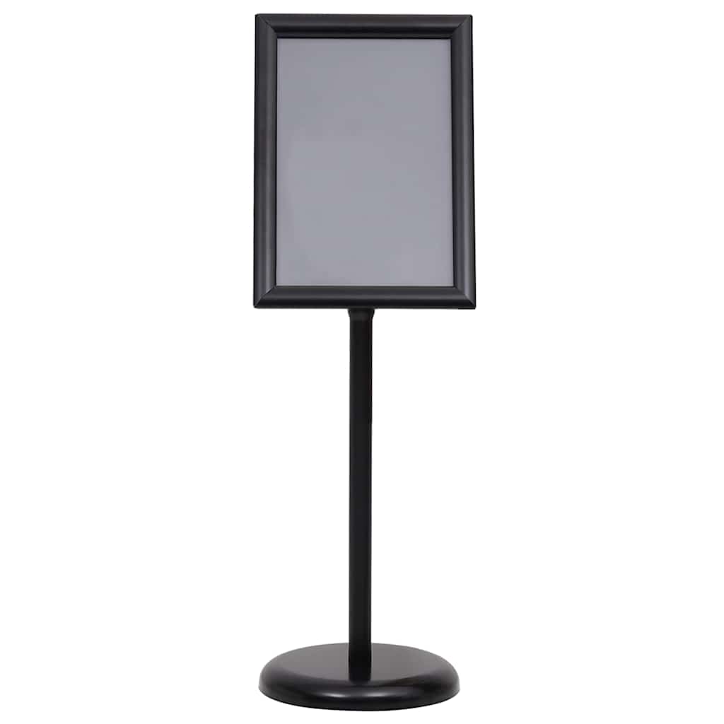 Plakatständer 2 pcs Schwarz 32,7 x 24 x 108 cm Aluminium