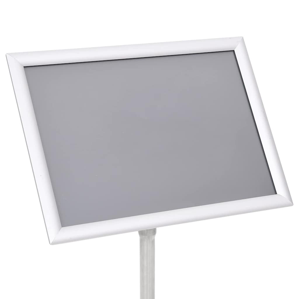 Plakatständer 2 pcs Silber 32,7 x 24 x 108 cm Aluminium