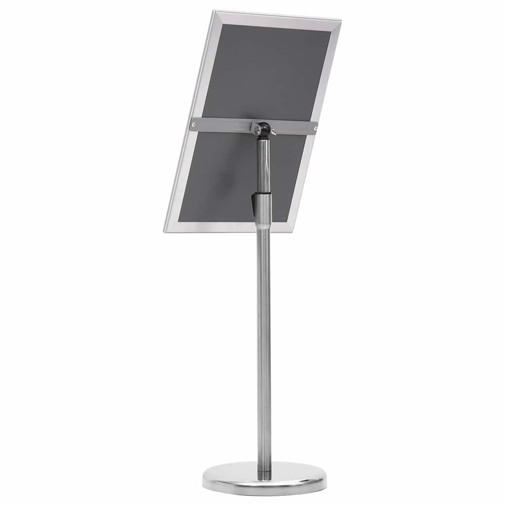 Plakatständer 2 pcs Silber 32,7 x 24 x 108 cm Aluminium