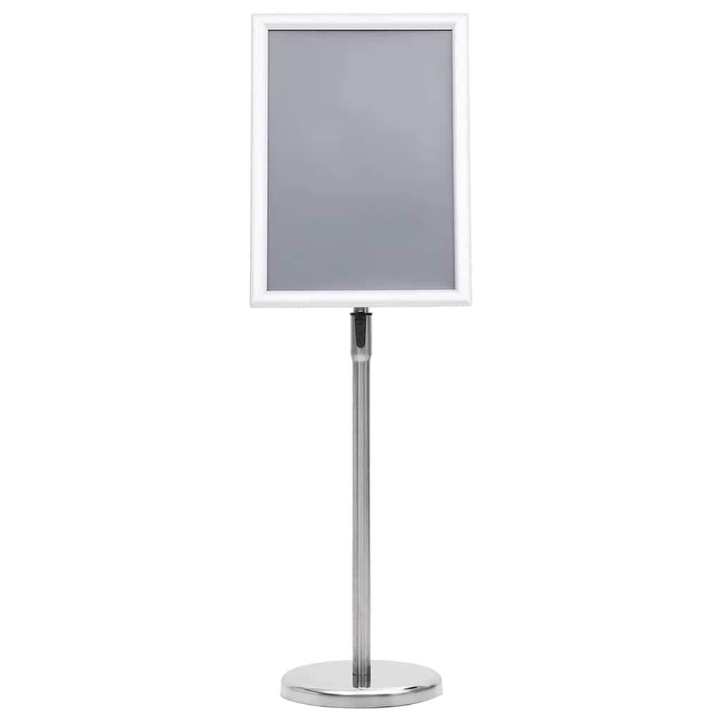 Plakatständer 2 pcs Silber 32,7 x 24 x 108 cm Aluminium
