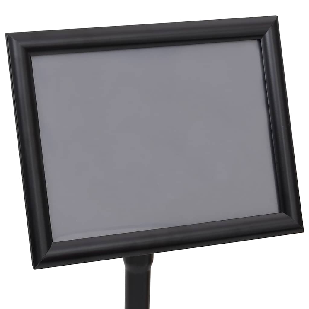 Plakatständer 2 pcs Schwarz 32,7 x 24 x 108 cm Aluminium