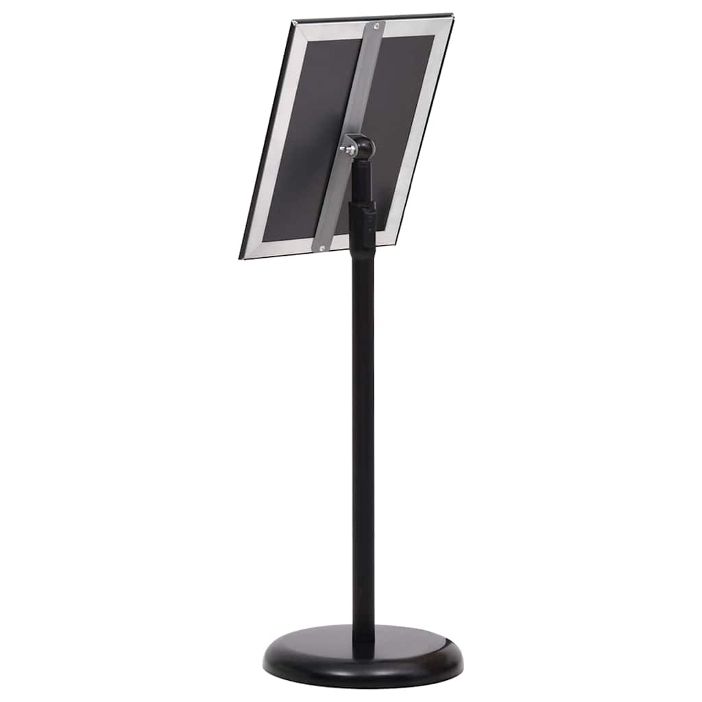 Plakatständer 2 pcs Schwarz 32,7 x 24 x 108 cm Aluminium