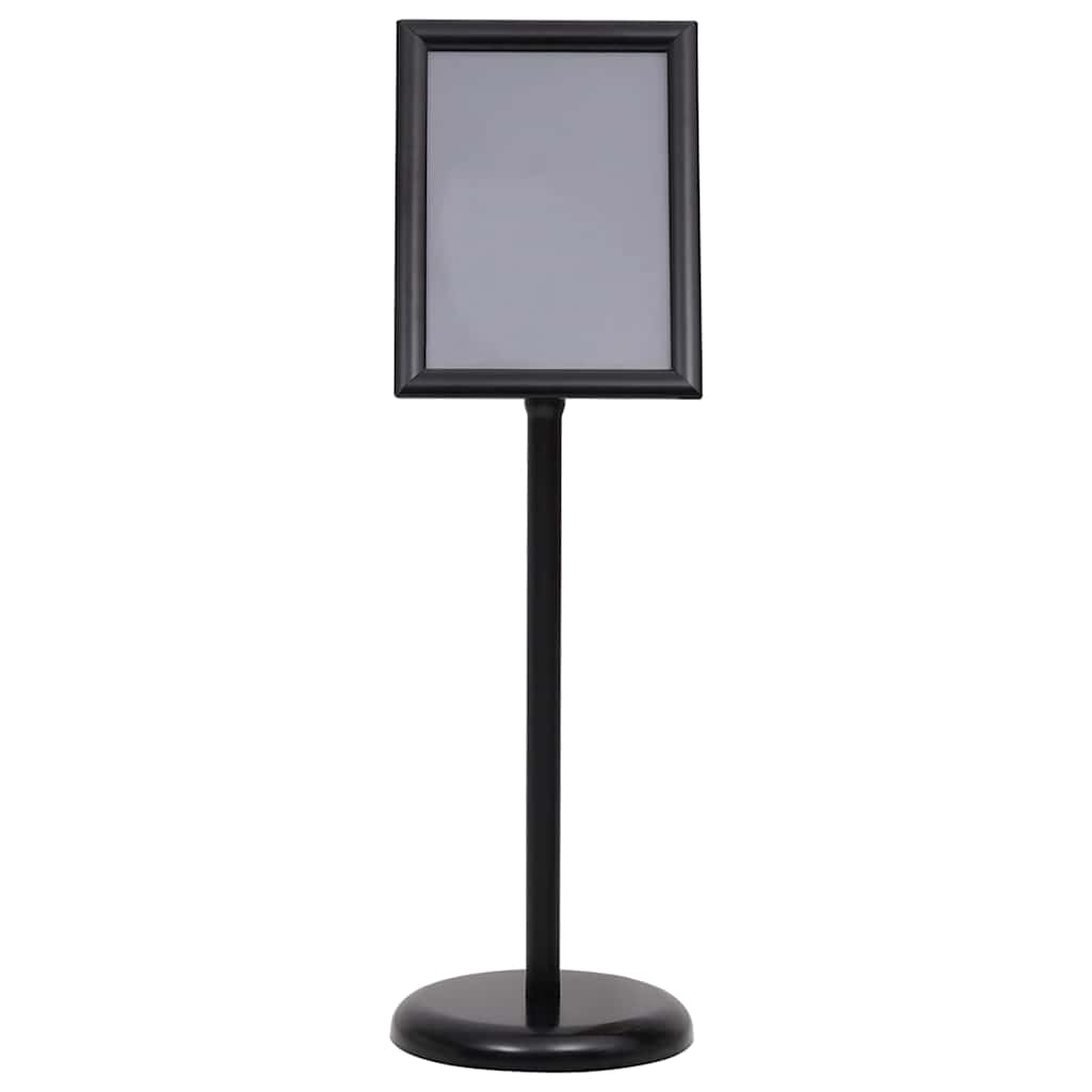 Plakatständer 2 pcs Schwarz 32,7 x 24 x 108 cm Aluminium