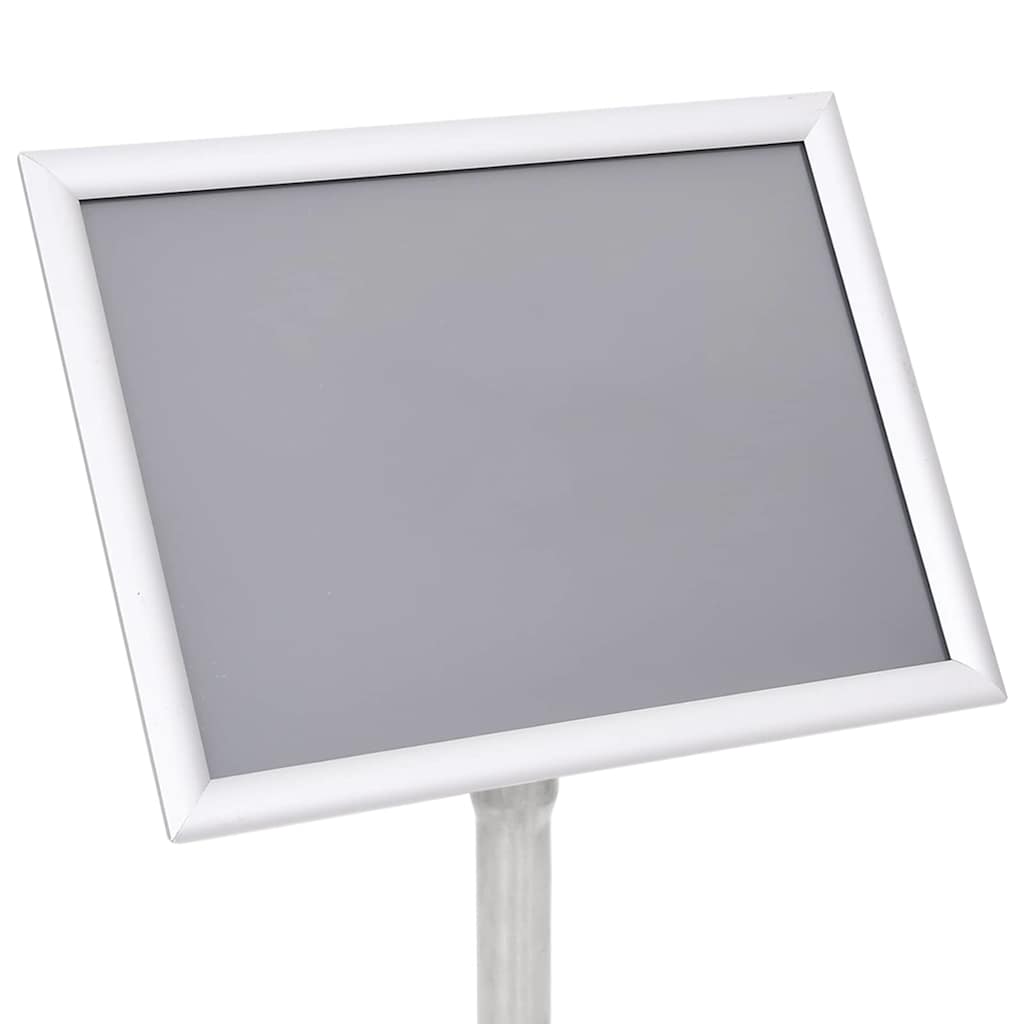 Plakatständer 2 pcs Silber 32,7 x 24 x 108 cm Aluminium