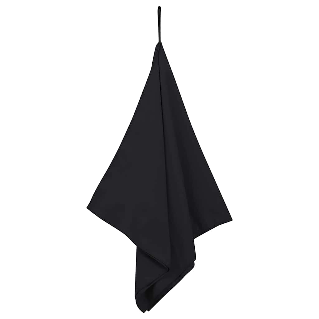 Sporthandtücher 2 pcs Schwarz 100 x 50 cm