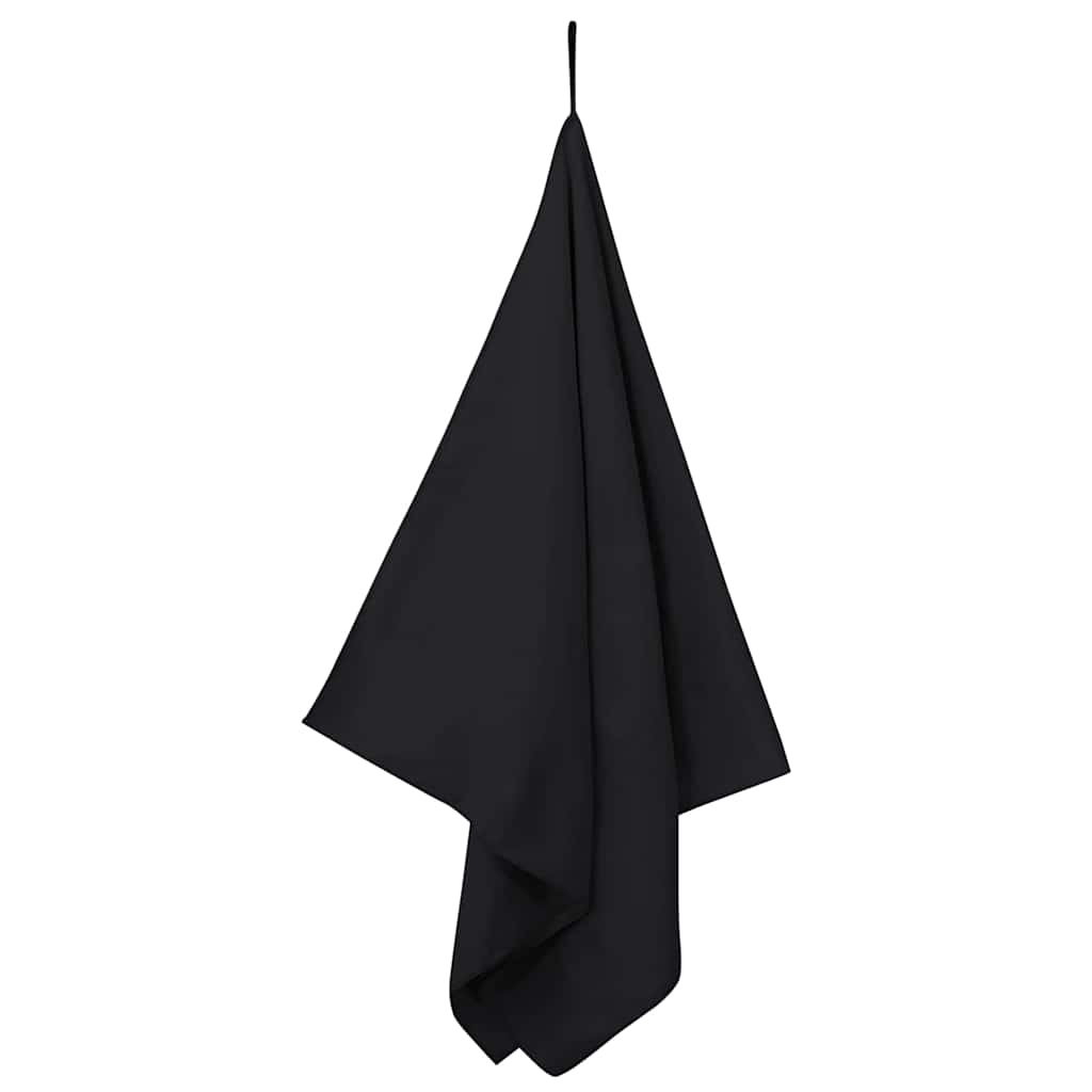 Sporthandtücher 2 pcs Schwarz 140 x 70 cm