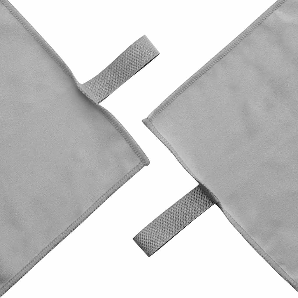 Sporthandtücher 2 pcs Dunkelgrau 50 x 30 cm