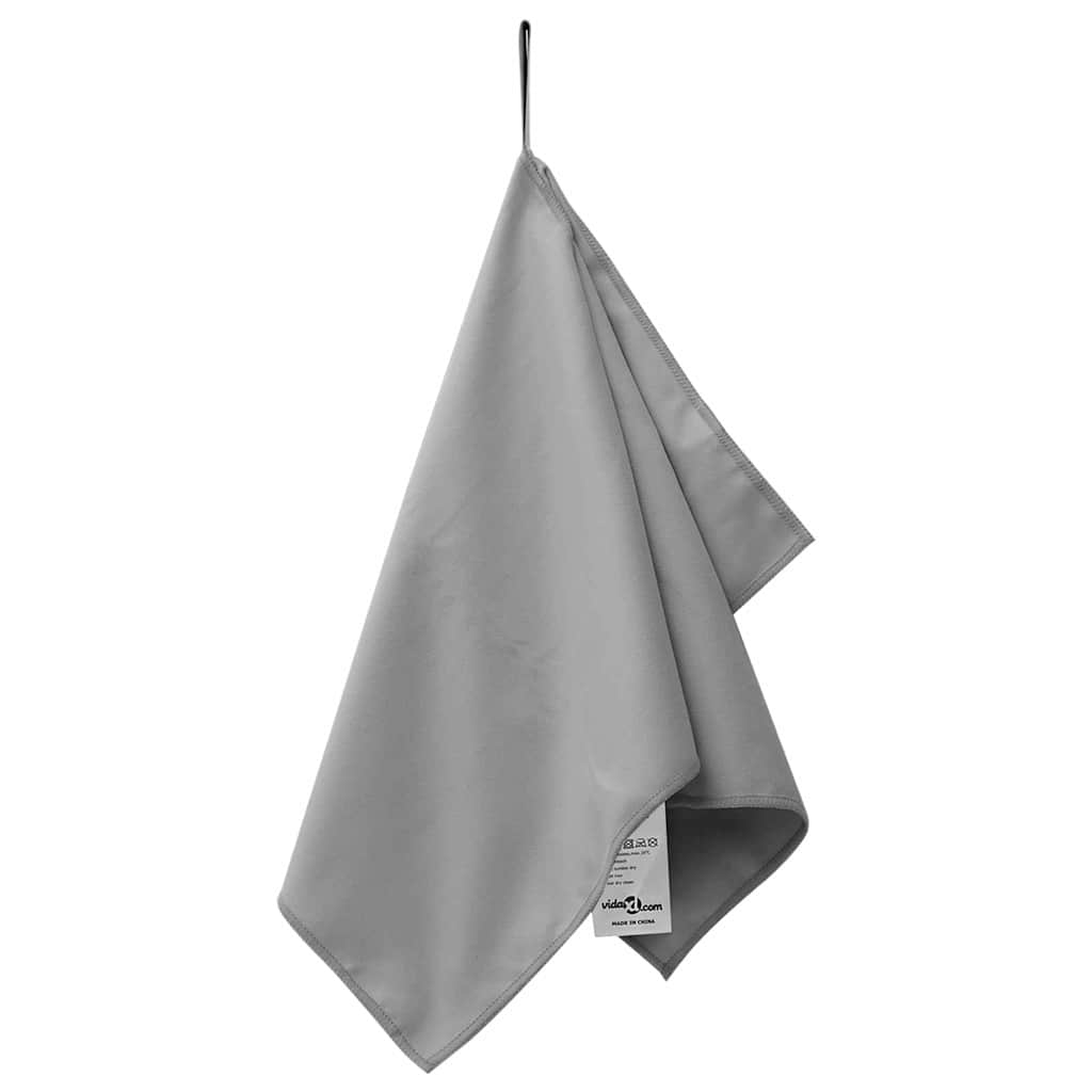 Sporthandtücher 2 pcs Dunkelgrau 50 x 30 cm