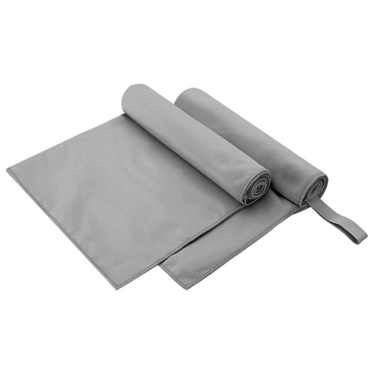 Sporthandtücher 2 pcs Dunkelgrau 100 x 50 cm