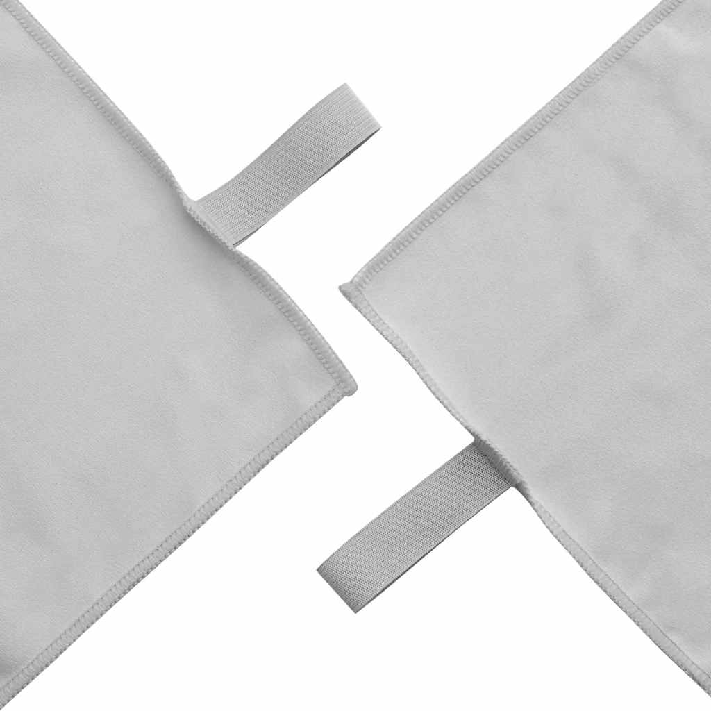 Sporthandtücher 2 pcs Grau 50 x 30 cm Polyester und Polyamid