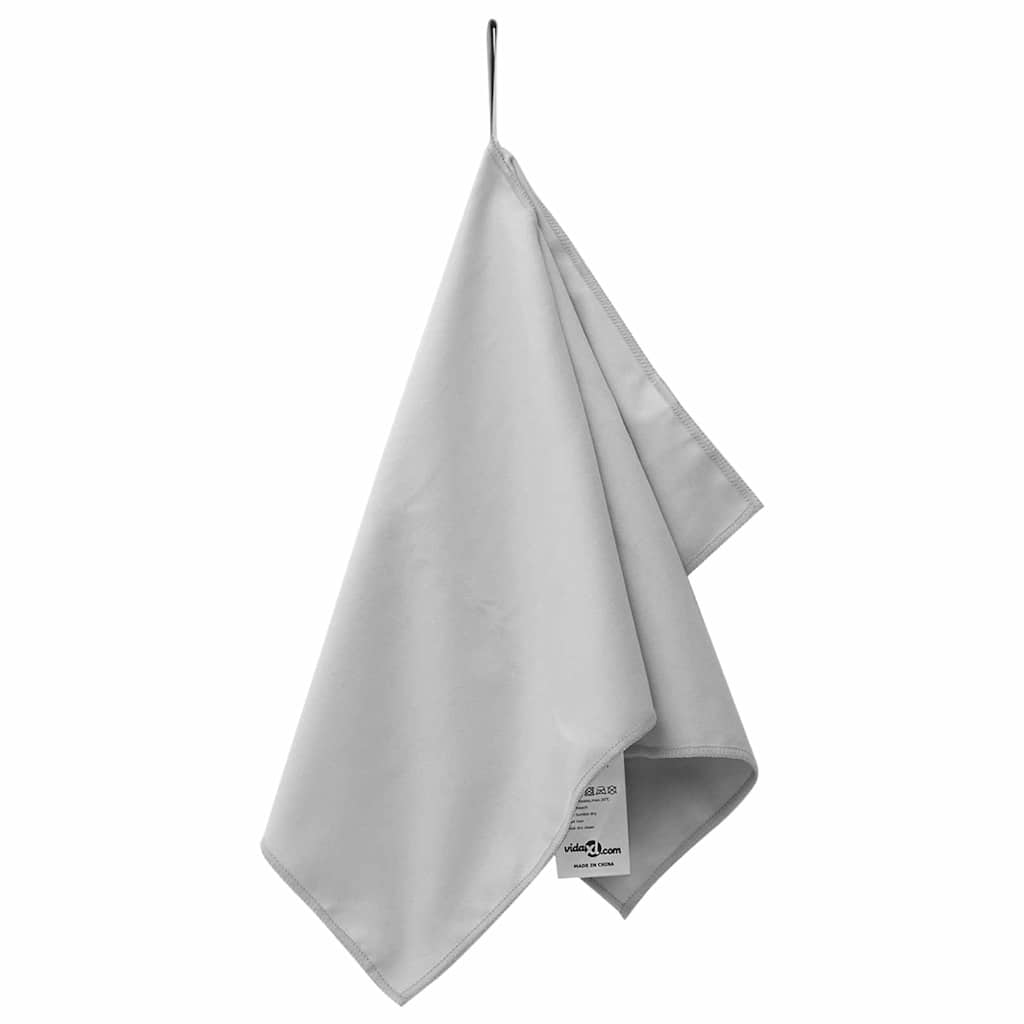Sporthandtücher 2 pcs Grau 50 x 30 cm Polyester und Polyamid