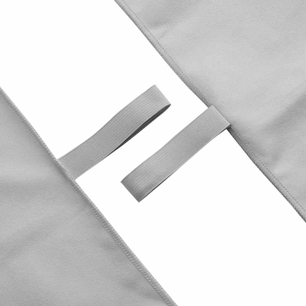 Sporthandtücher 2 pcs Grau 140 x 70 cm Polyester und Polyamid
