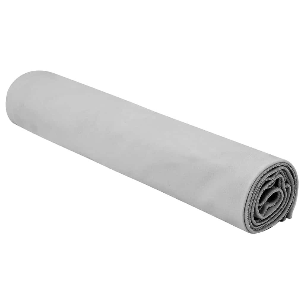 Sporthandtücher 2 pcs Grau 140 x 70 cm Polyester und Polyamid