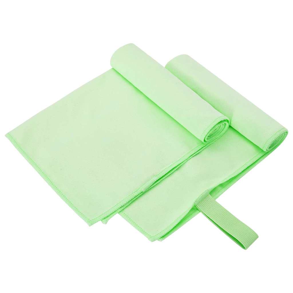 Sporthandtücher 2 pcs Grün 50 x 30 cm Polyester und Polyamid