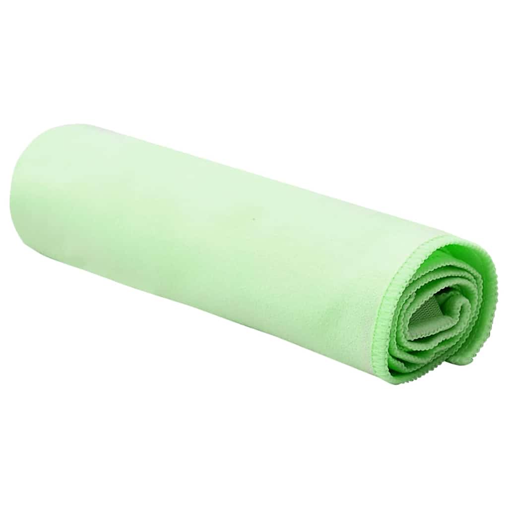 Sporthandtücher 2 pcs Grün 50 x 30 cm Polyester und Polyamid